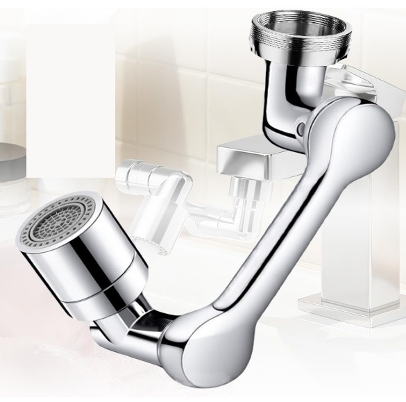 KSM-KA-1080R 1080-Degree Robotic Arm Multi-Axis Solid Brass Swivel Faucet Extender Aerator
