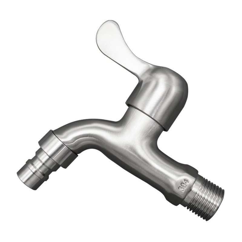 KSM-VL-WM08 Brushed 304 Stainless Steel Quick-Open Threaded Washing Machine & Balcony Bibcock Tap (ID 644437125984)