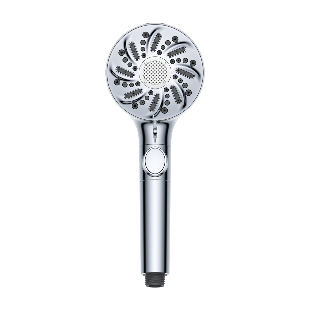 KSM-SH-MB09 9-Function High-Pressure Microbubble Mist and Rain Handheld Shower Head in 6-Layer Mirror Chrome
