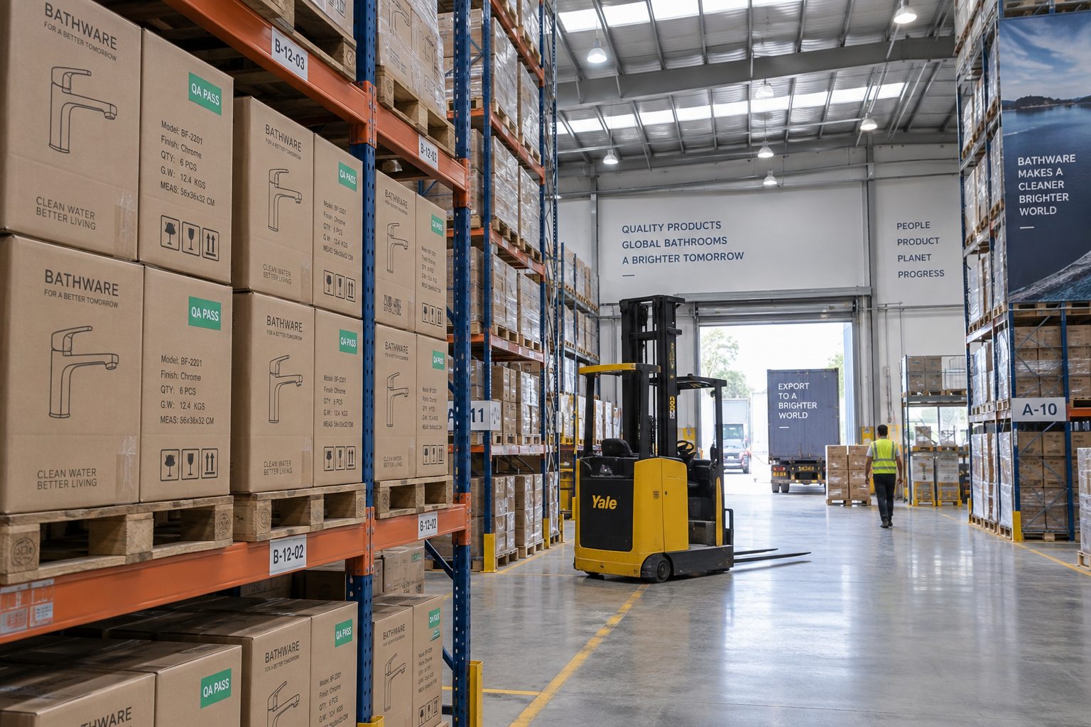 Export Palletized Warehouse Supporting 30-Day Custom Lead Times and Multi-SKU Mixed Container Loading